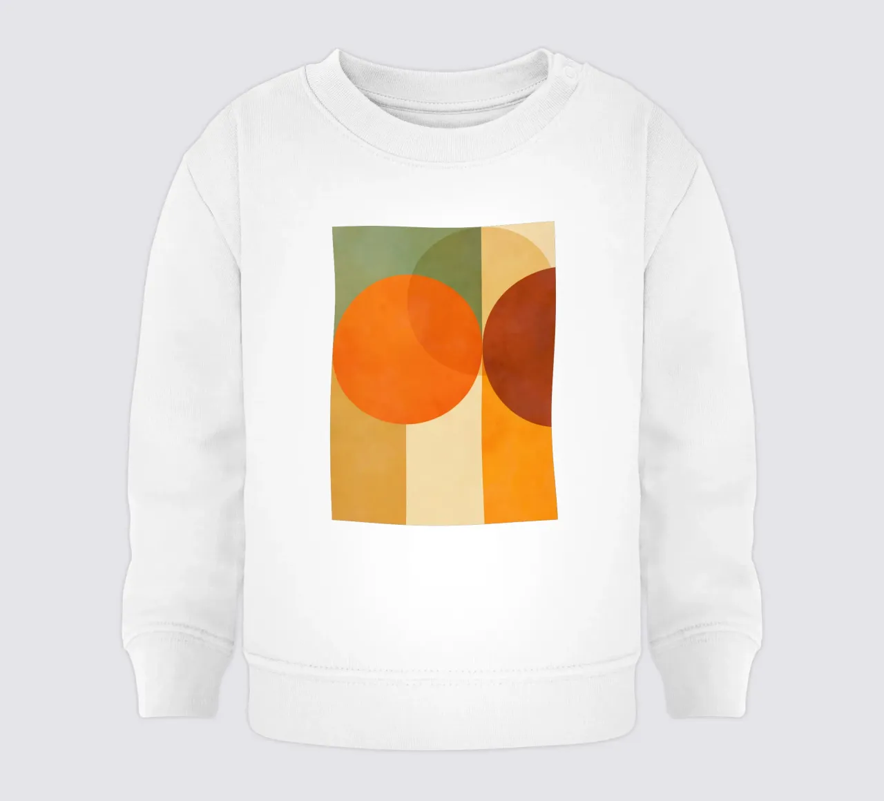 Minimal Abstract Fall • Earthy geometry 2/2 Baby Sweatshirt von Dominique Vari Abstract