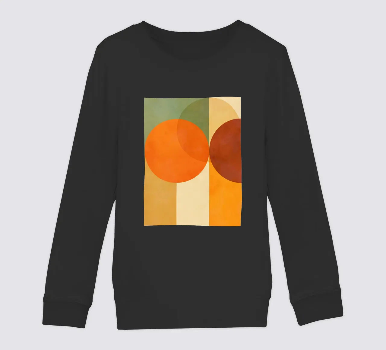 Minimal Abstract Fall • Earthy geometry 2/2 felpa bambino da Dominique Vari Abstract