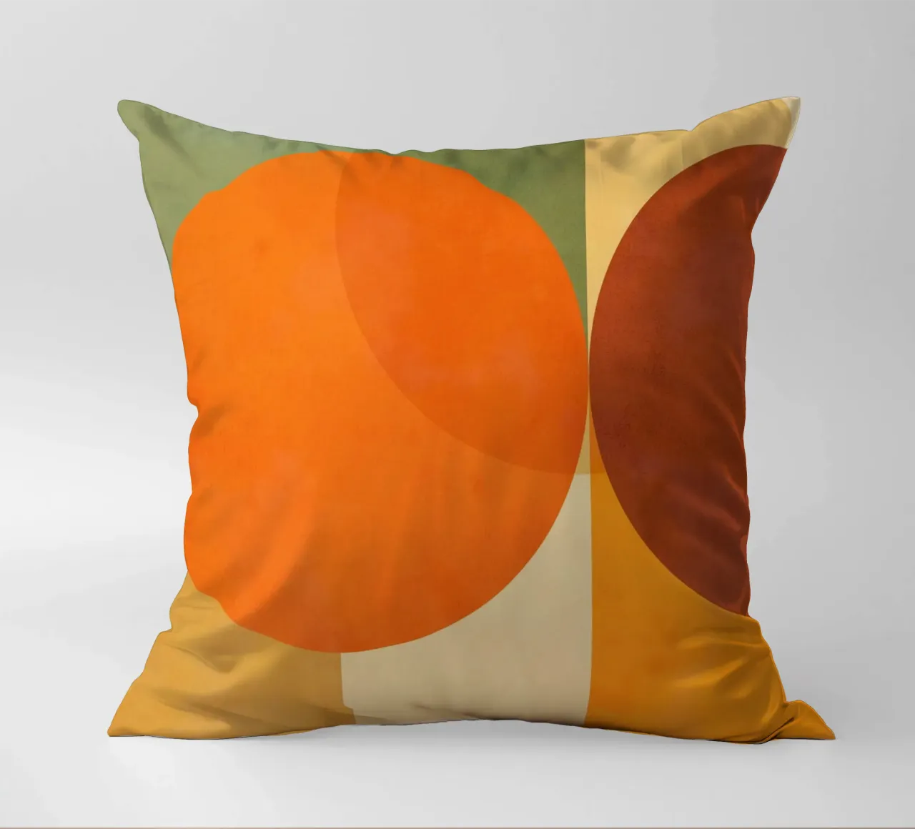 Minimal Abstract Fall • Earthy geometry 2/2 cuscino da Dominique Vari Abstract