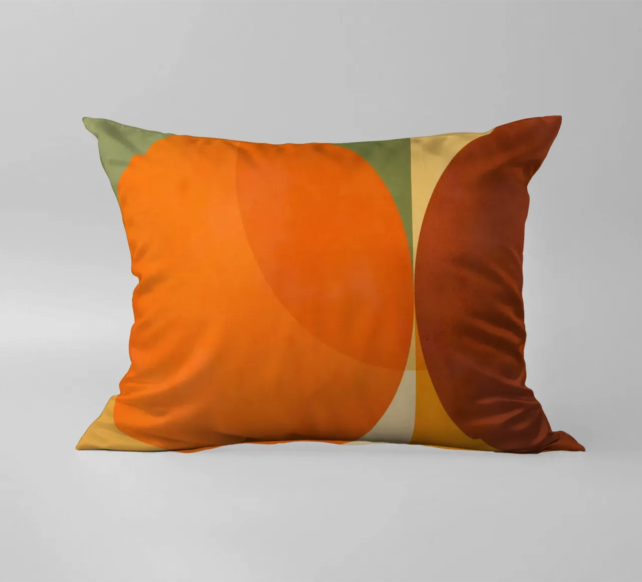 Minimal Abstract Fall • Earthy geometry 2/2 cuscino da Dominique Vari Abstract