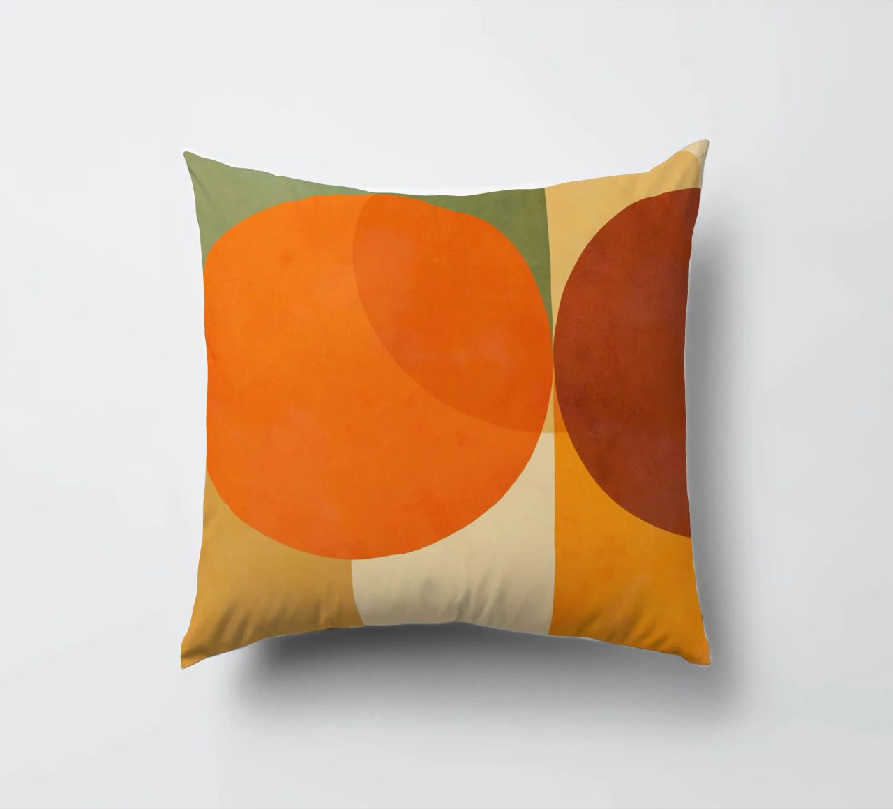 Minimal Abstract Fall • Earthy geometry 2/2 cuscino da Dominique Vari Abstract