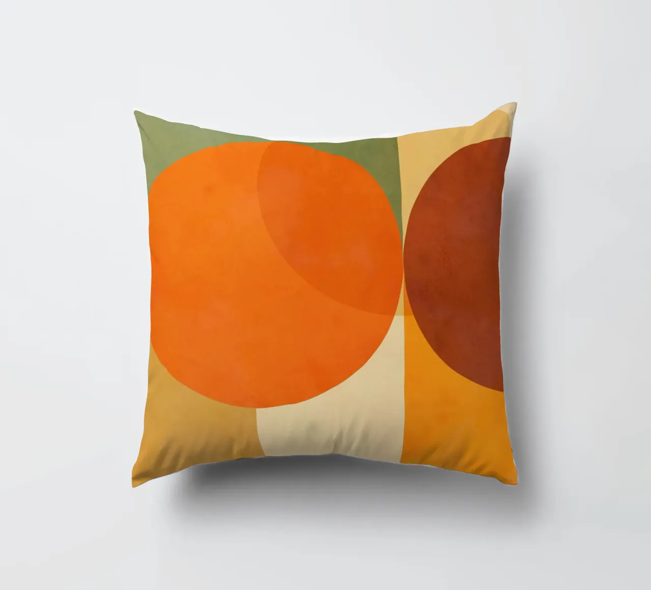 Minimal Abstract Fall • Earthy geometry 2/2 kussen van Dominique Vari Abstract