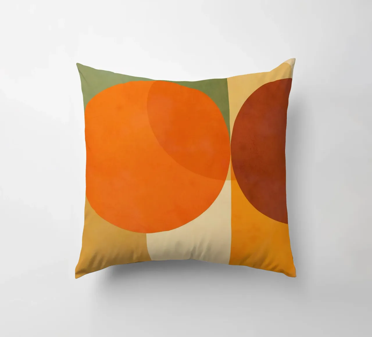 Minimal Abstract Fall • Earthy geometry 2/2 cuscino da Dominique Vari Abstract