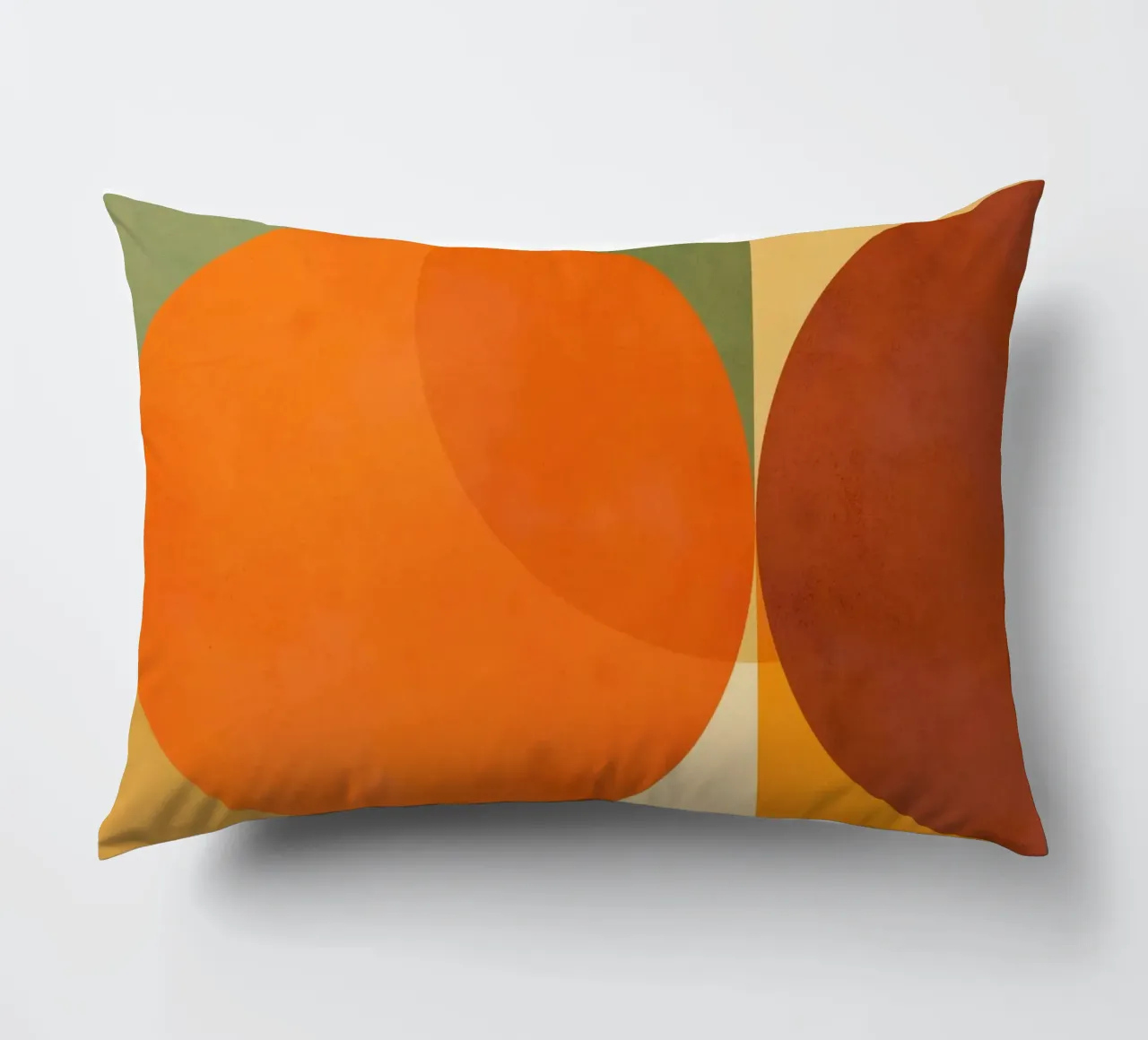 Minimal Abstract Fall • Earthy geometry 2/2 cuscino da Dominique Vari Abstract