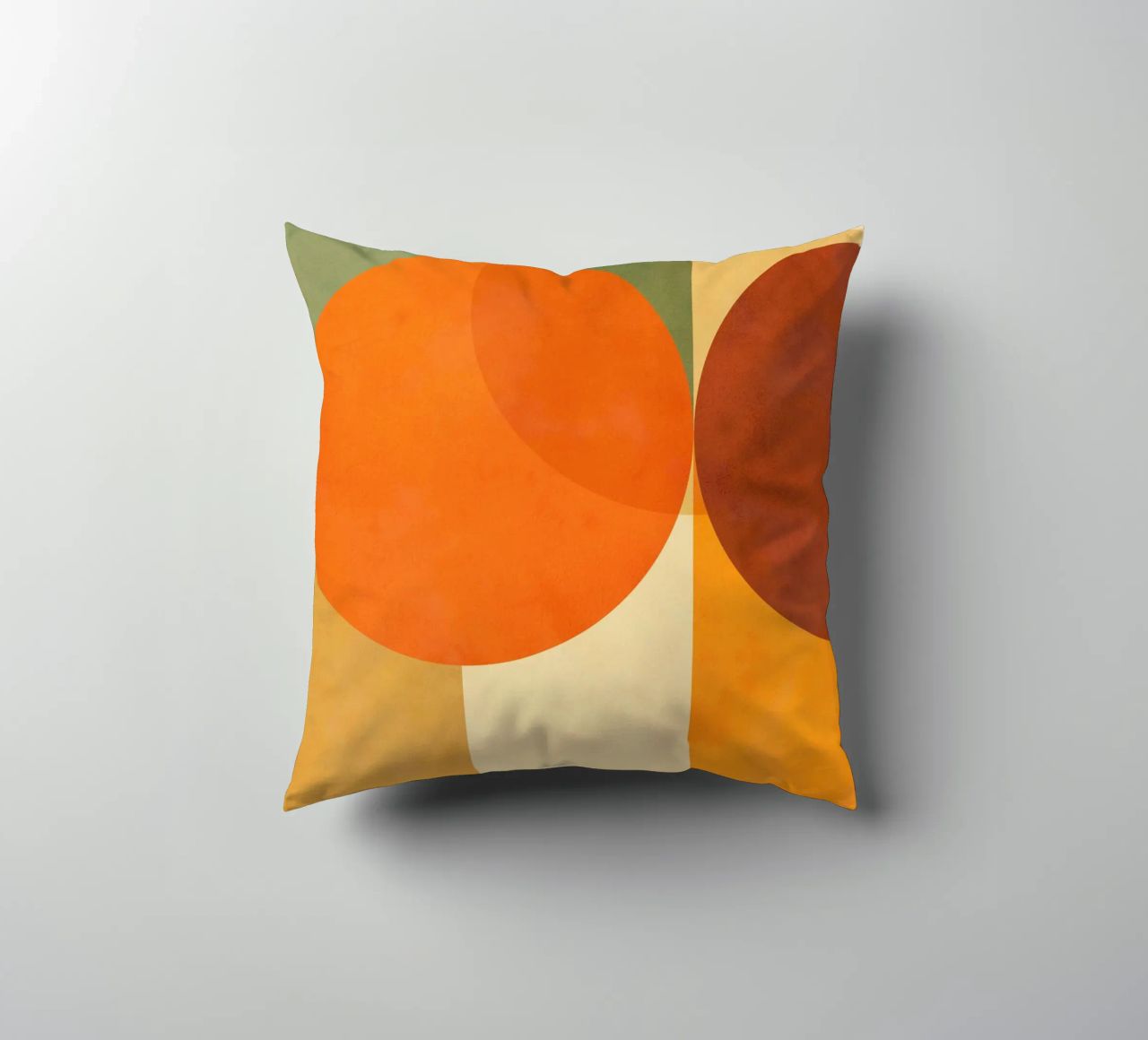 Minimal Abstract Fall • Earthy geometry 2/2 cuscino da Dominique Vari Abstract