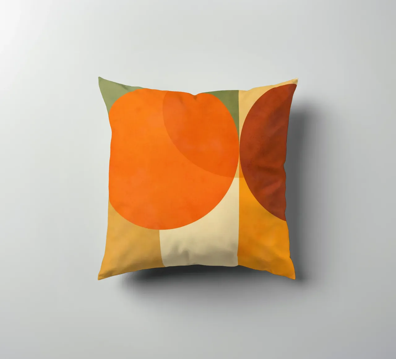 Minimal Abstract Fall • Earthy geometry 2/2 cuscino da Dominique Vari Abstract