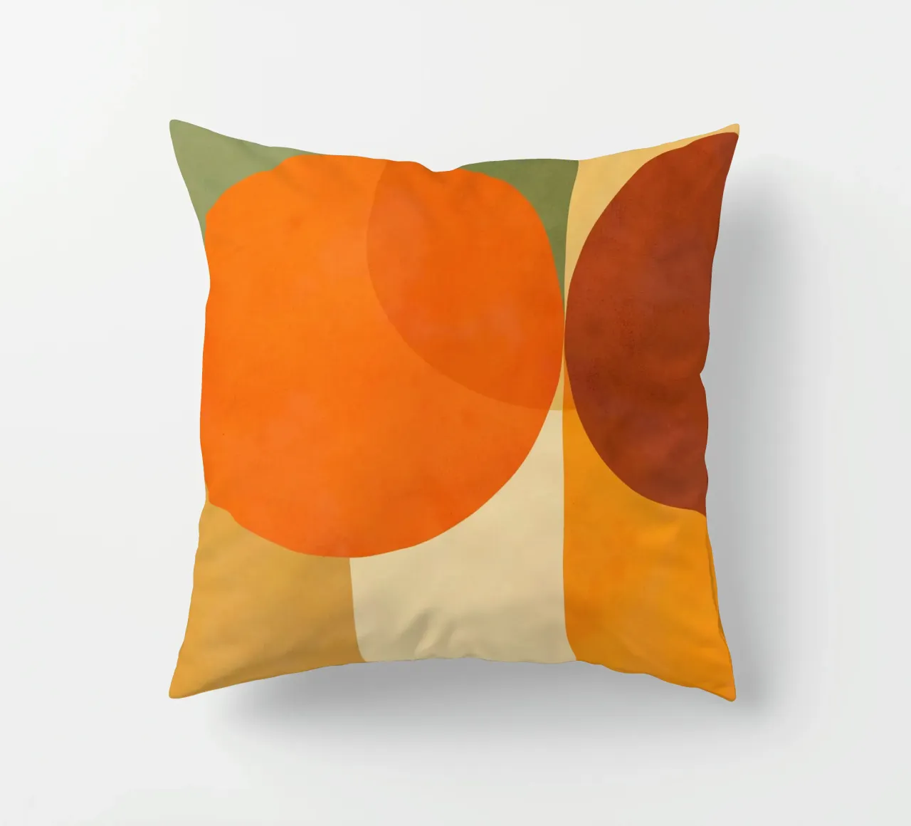 Minimal Abstract Fall • Earthy geometry 2/2 cuscino da Dominique Vari Abstract