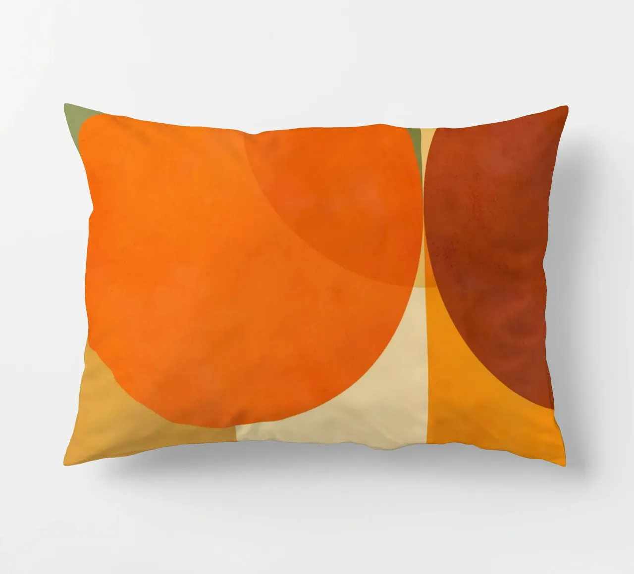 Minimal Abstract Fall • Earthy geometry 2/2 cuscino da Dominique Vari Abstract