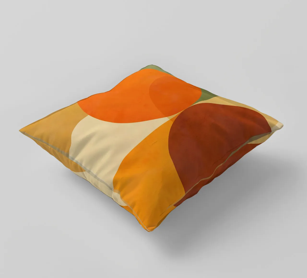 Minimal Abstract Fall • Earthy geometry 2/2 cuscino da Dominique Vari Abstract