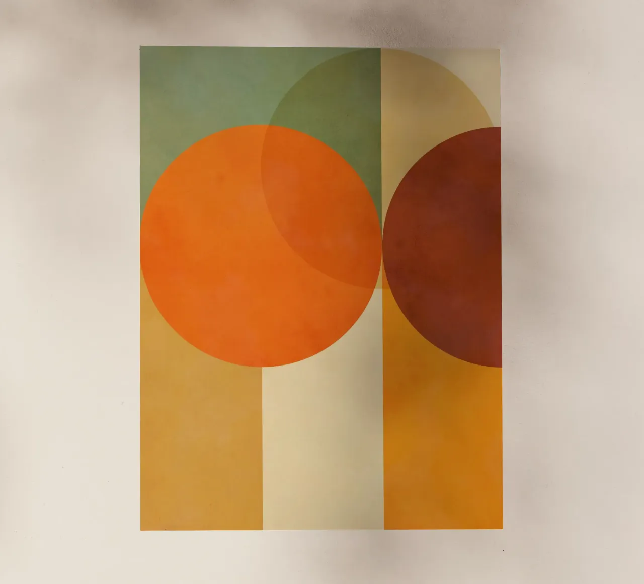 Minimal Abstract Fall • Earthy geometry 2/2 pellicola backlit da Dominique Vari Abstract