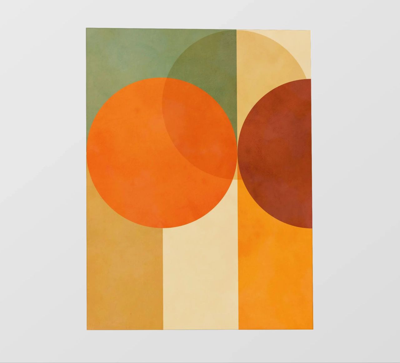 Minimal Abstract Fall • Earthy geometry 2/2 telo in pvc da Dominique Vari Abstract