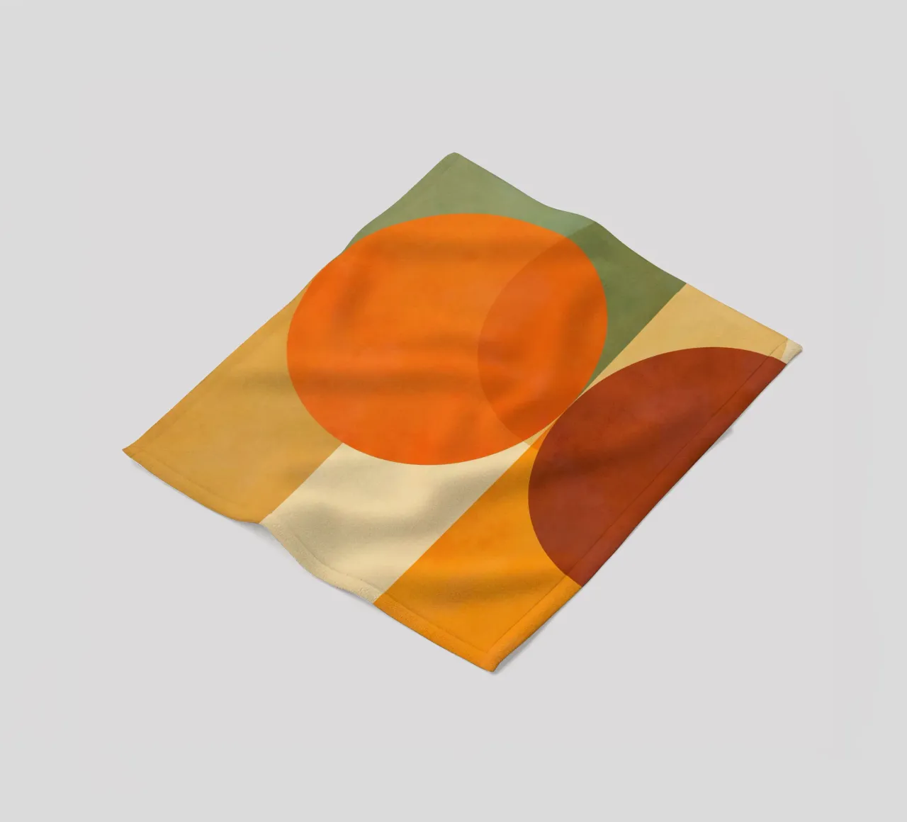 Minimal Abstract Fall • Earthy geometry 2/2 coperta in pile da Dominique Vari Abstract