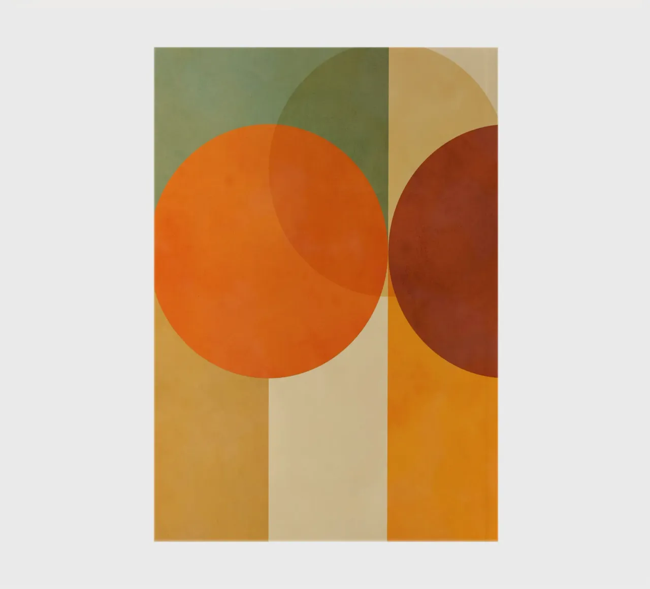 Minimal Abstract Fall • Earthy geometry 2/2 notebook by Dominique Vari Abstract