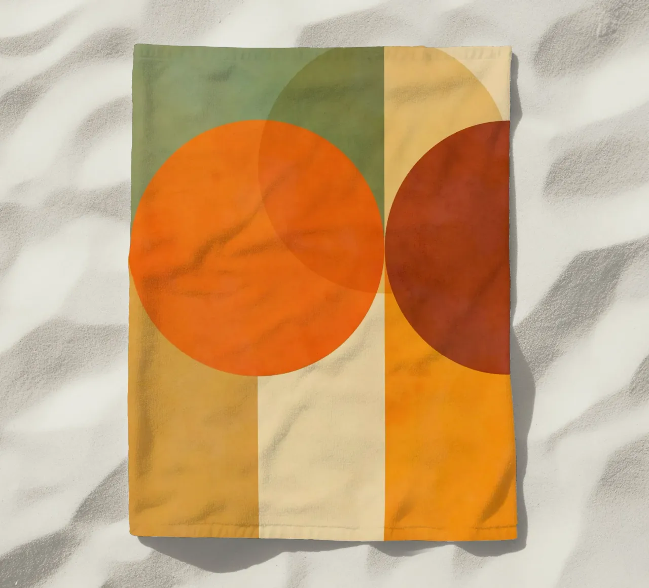 Minimal Abstract Fall • Earthy geometry 2/2 telo mare da Dominique Vari Abstract