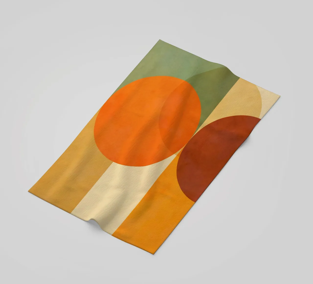 Minimal Abstract Fall • Earthy geometry 2/2 telo mare da Dominique Vari Abstract