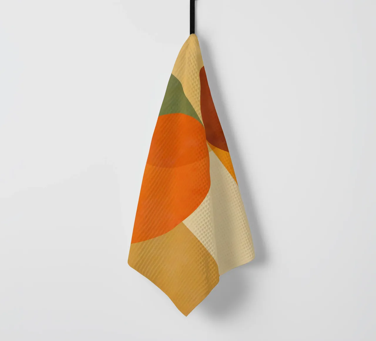 Minimal Abstract Fall • Earthy geometry 2/2 Geschirrtuch von Dominique Vari Abstract