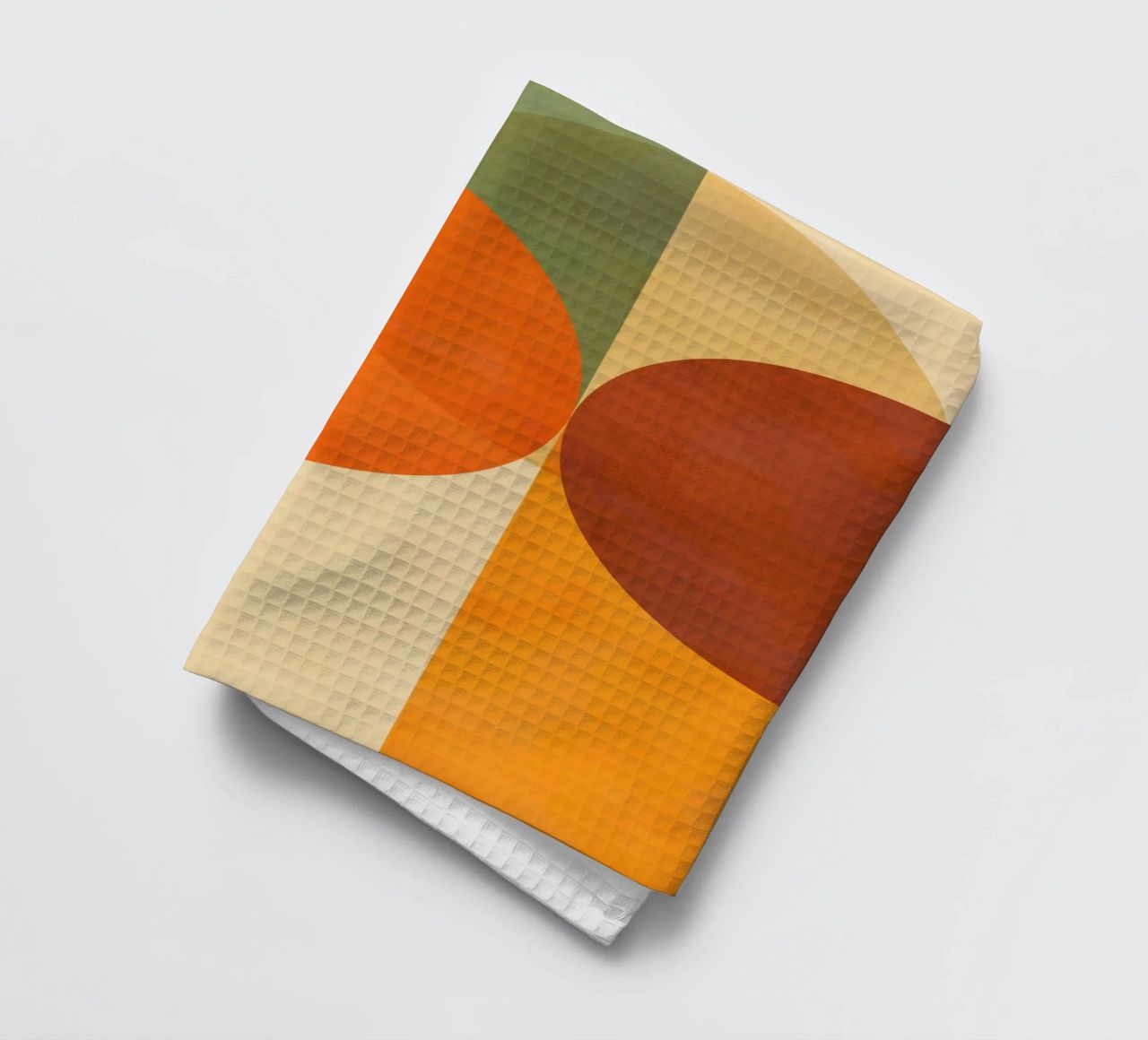 Minimal Abstract Fall • Earthy geometry 2/2 canovaccio da cucina da Dominique Vari Abstract