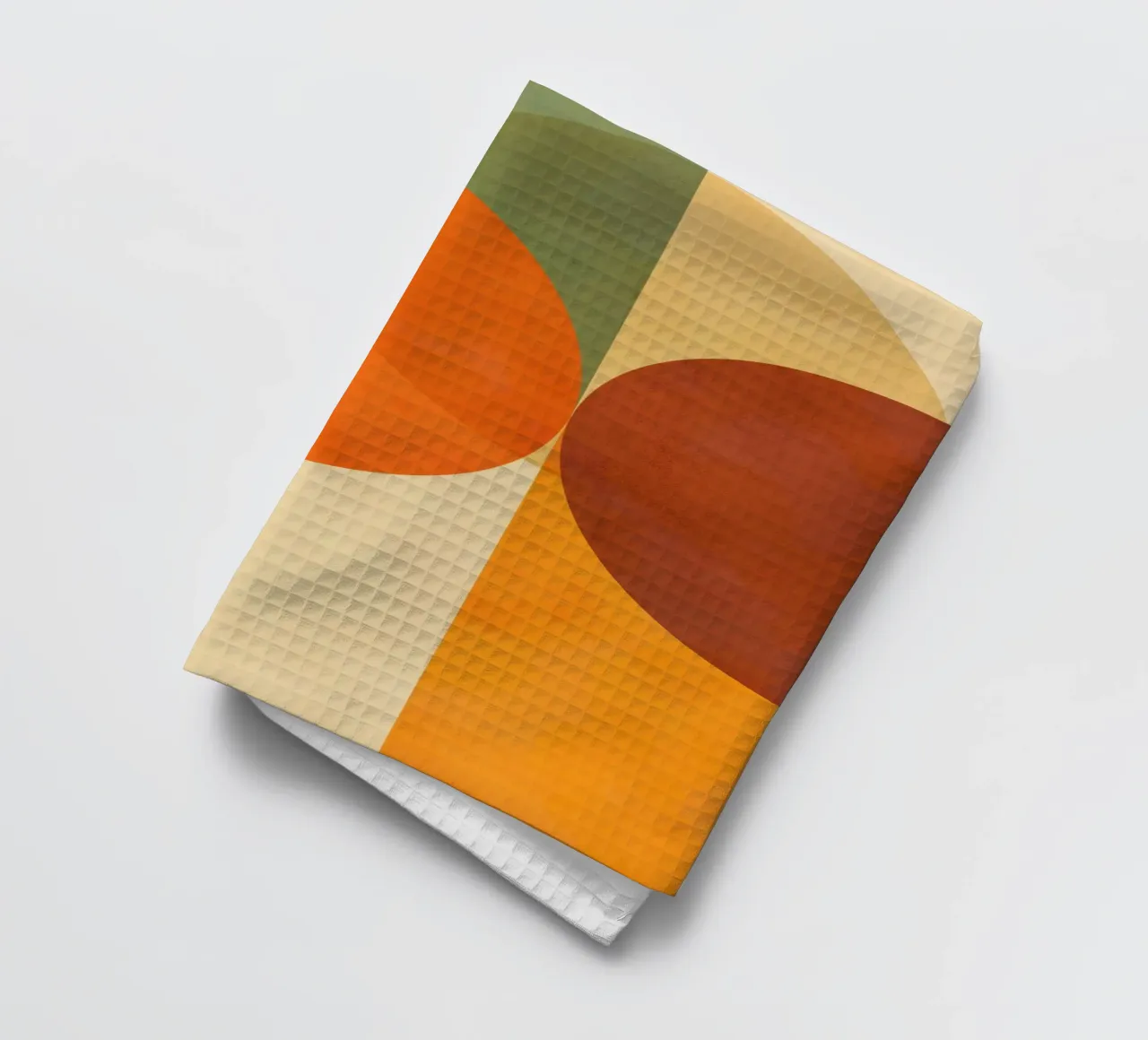 Minimal Abstract Fall • Earthy geometry 2/2 Geschirrtuch von Dominique Vari Abstract