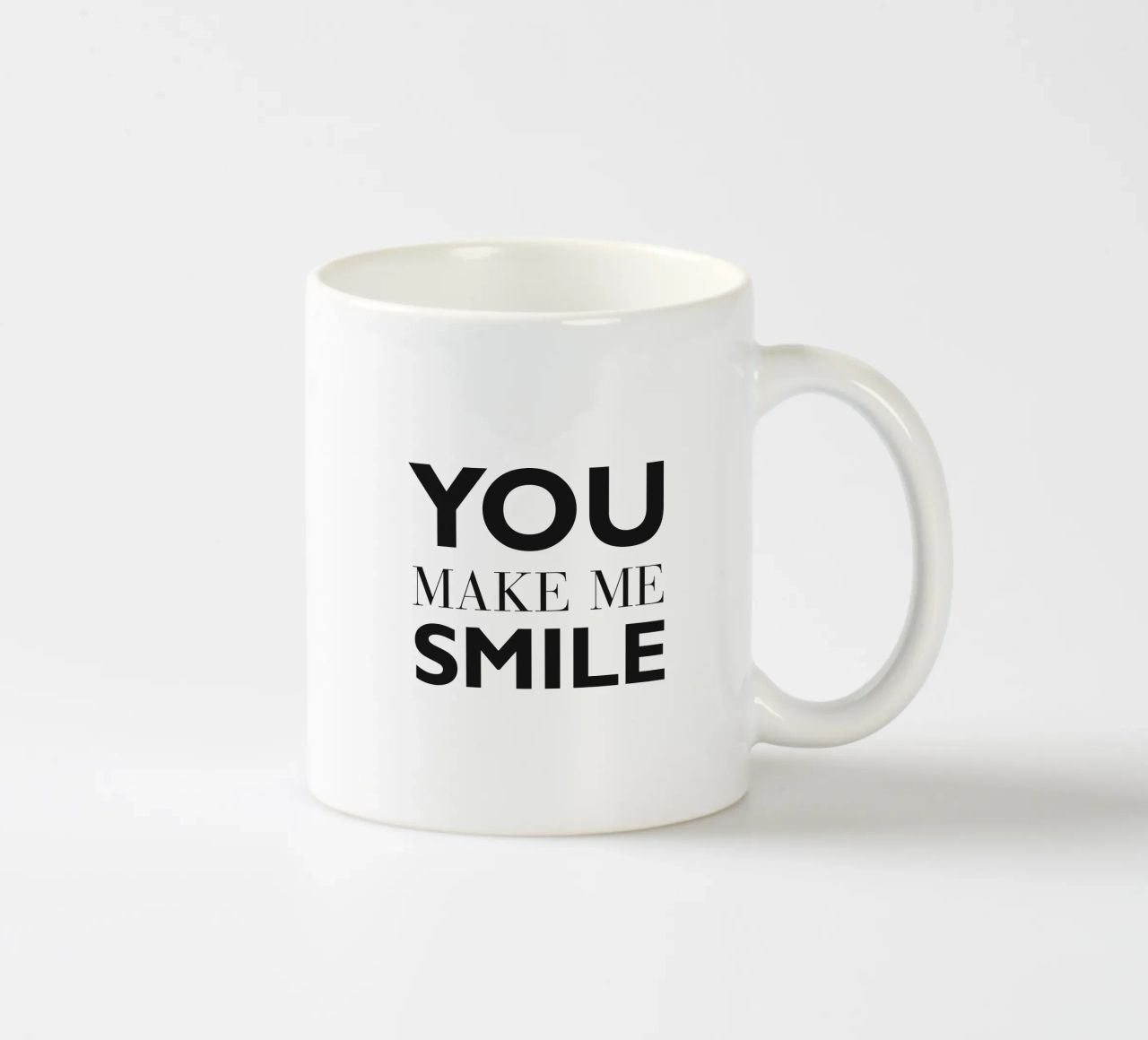YOU MAKE ME SMILE tazza in ceramica da Meridian Design