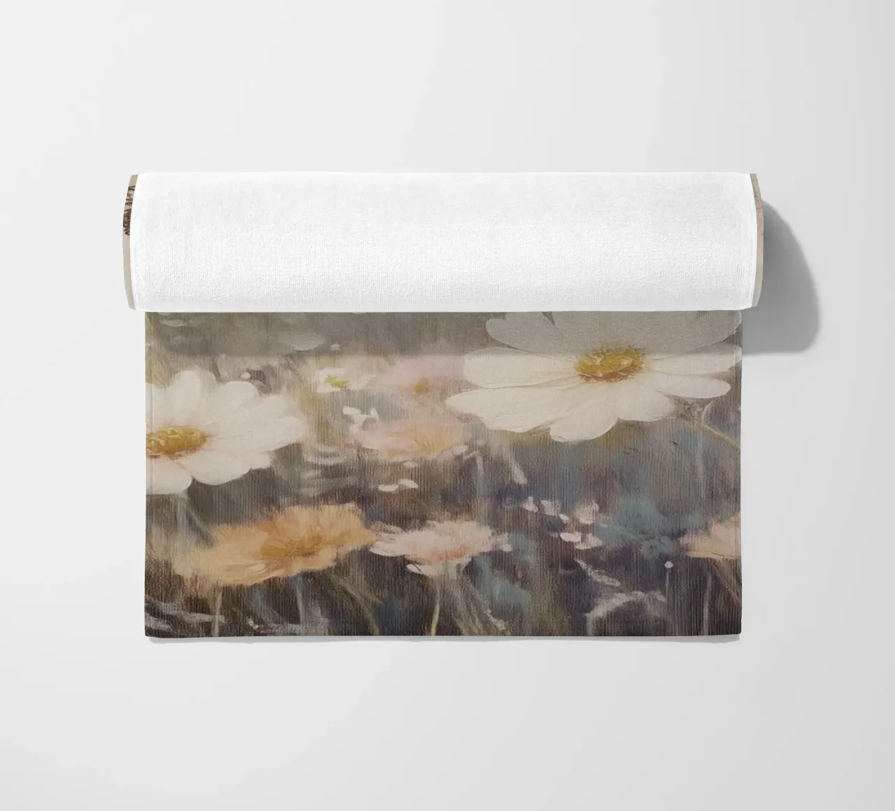 Prato con farfalle e fiori telo mare da Melloi Art Print
