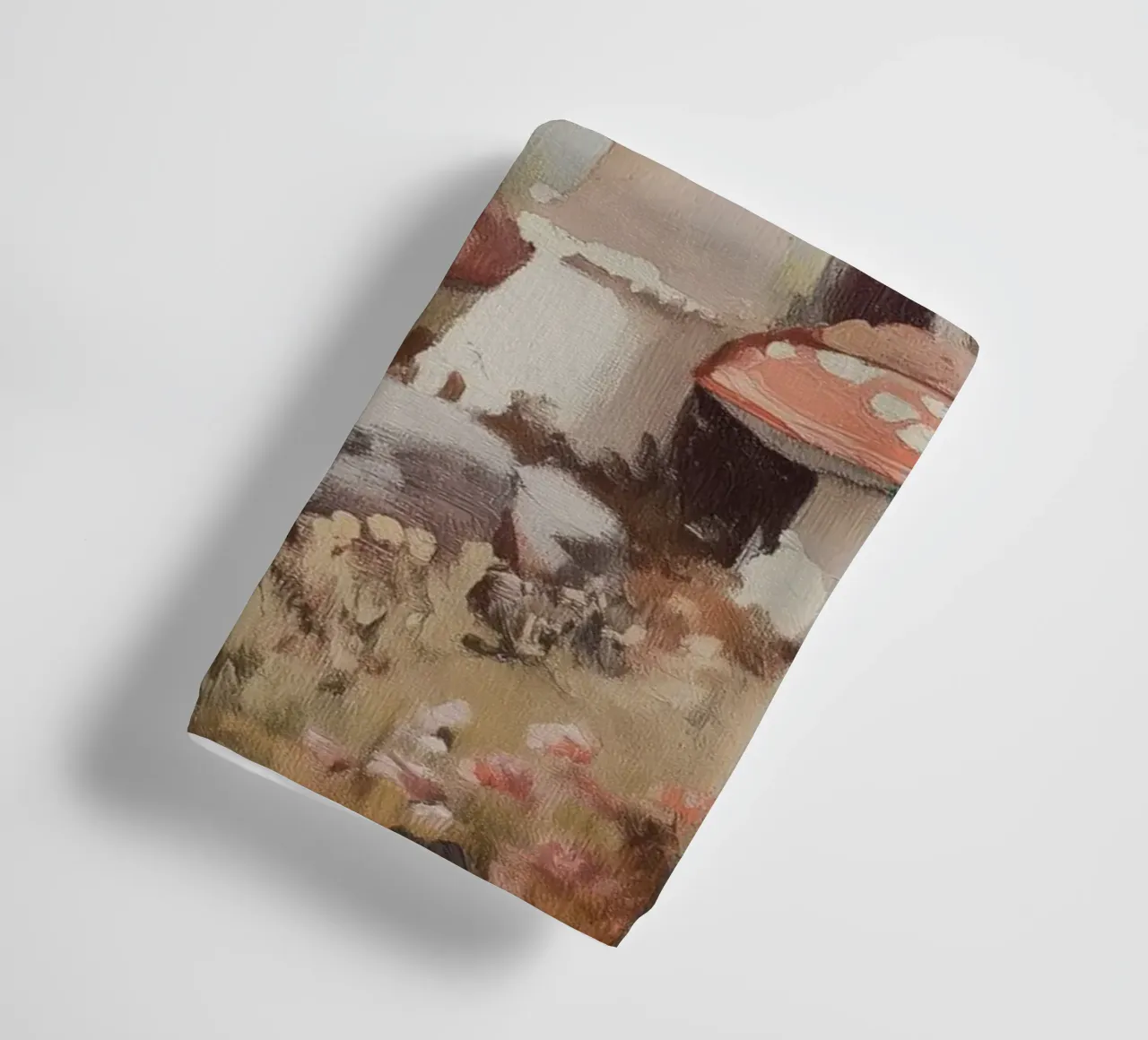 Forest with Enchanting Mushrooms towel by Melloi Art Print