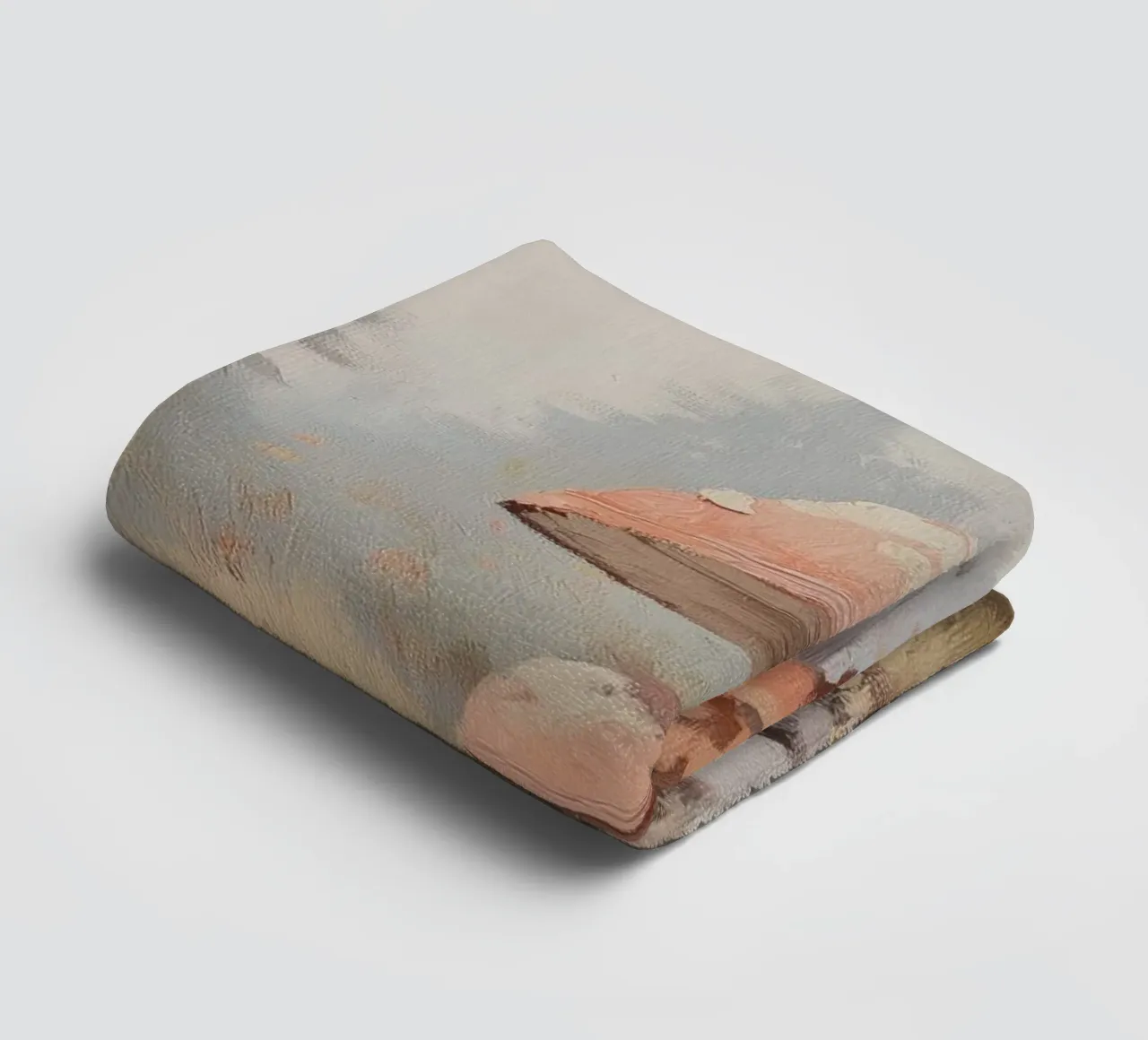 Forest with Enchanting Mushrooms towel by Melloi Art Print