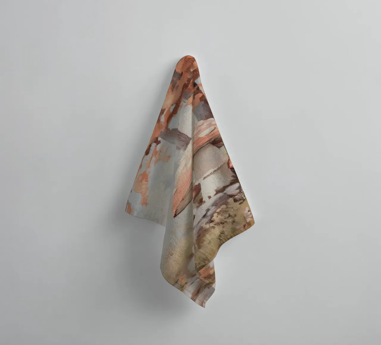 Forest with Enchanting Mushrooms towel by Melloi Art Print