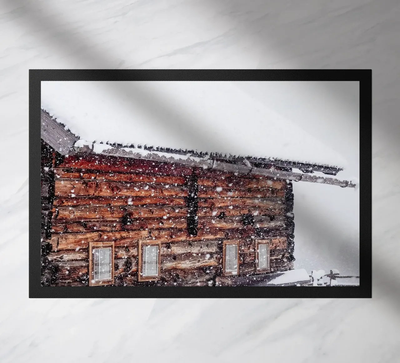 Capanna di neve in inverno design natura zerbino da Whole©