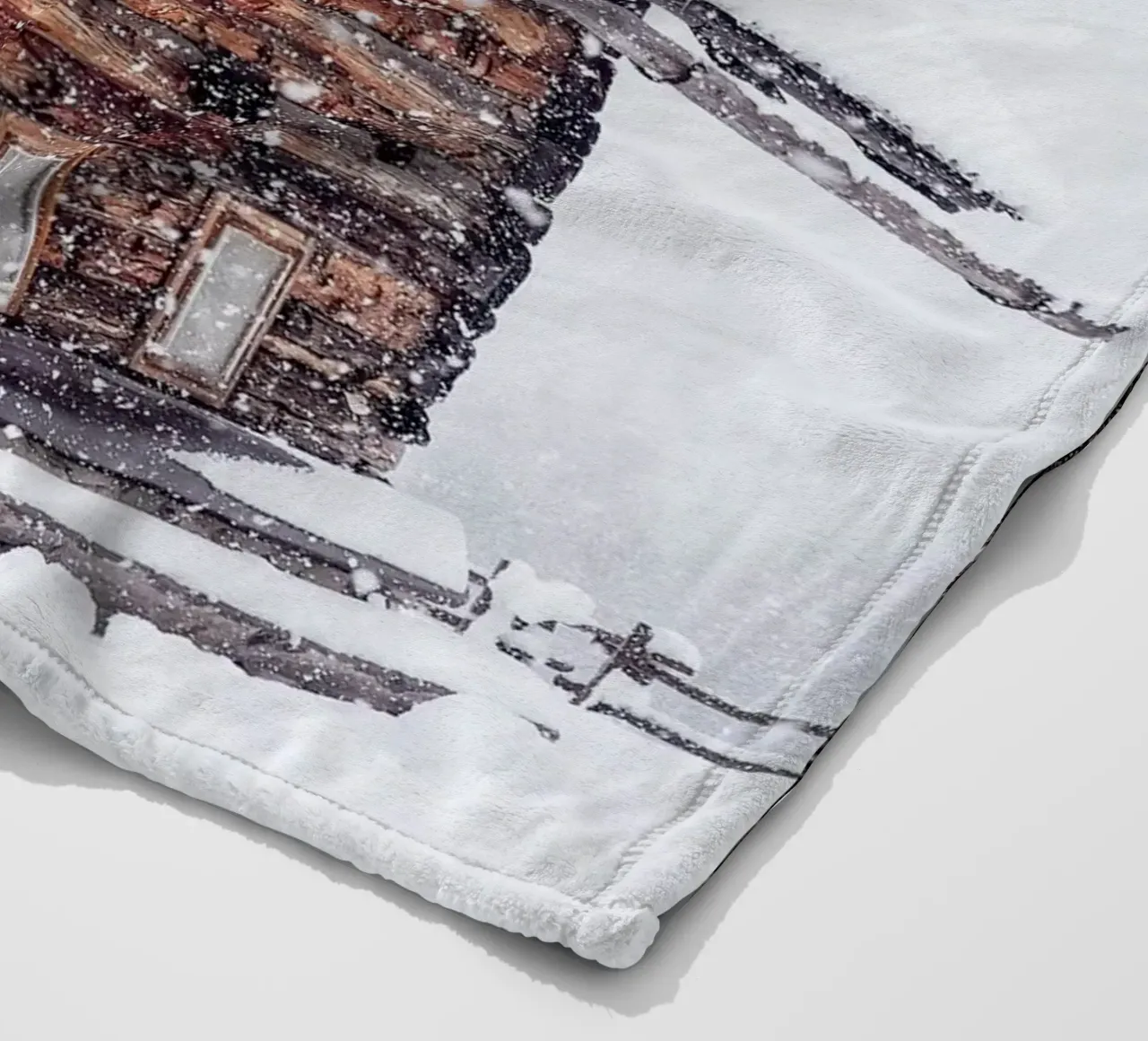 Capanna di neve in inverno design natura coperta in pile da Whole©