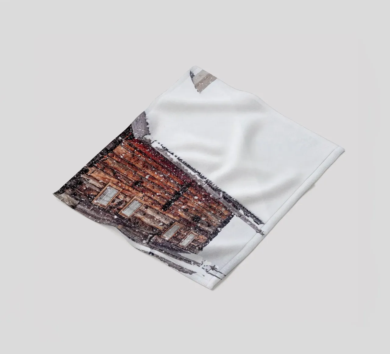 Capanna di neve in inverno design natura coperta in pile da Whole©