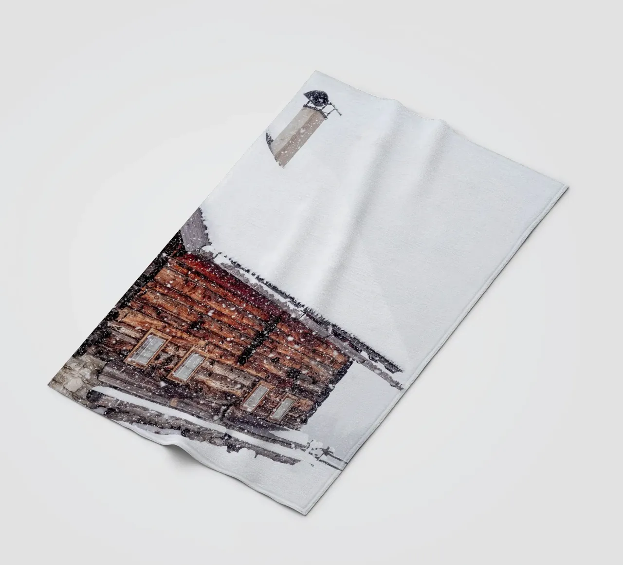 Capanna di neve in inverno design natura coperta in pile da Whole©