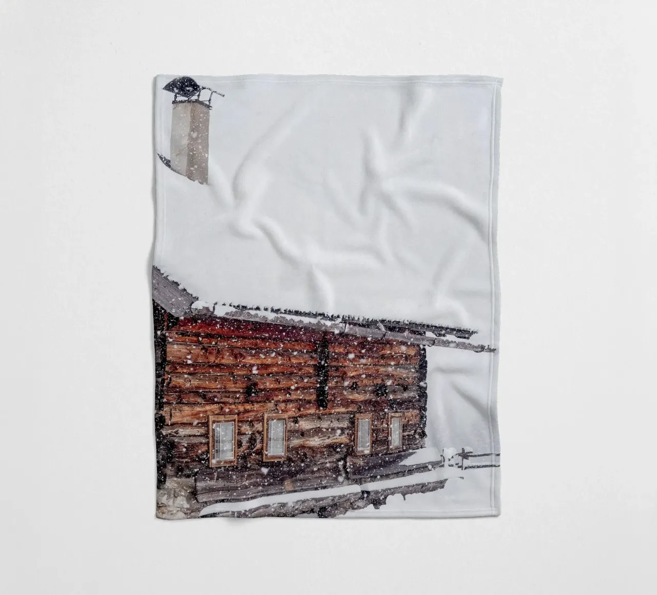 Capanna di neve in inverno design natura coperta in pile da Whole©