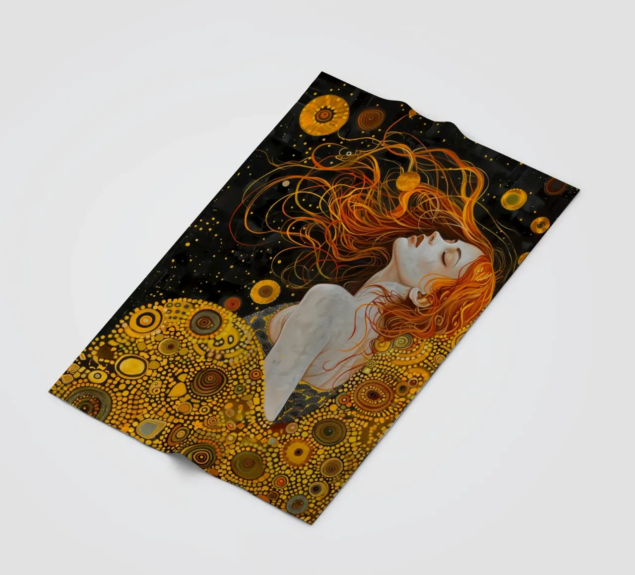Sognare la donna di Klimt coperta in pile da Autofocus