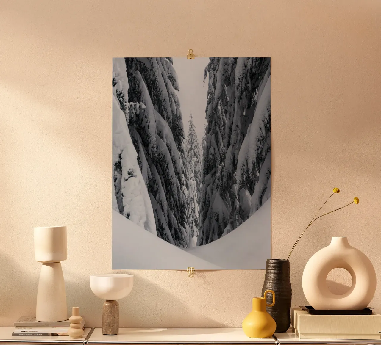 Winter forest trail nature design poster by Whole©