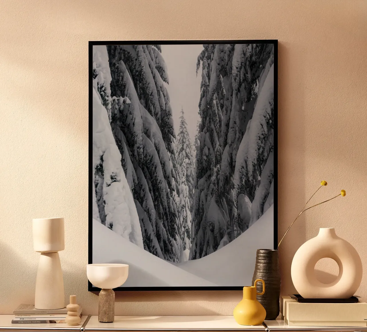 Winter forest trail nature design poster by Whole©