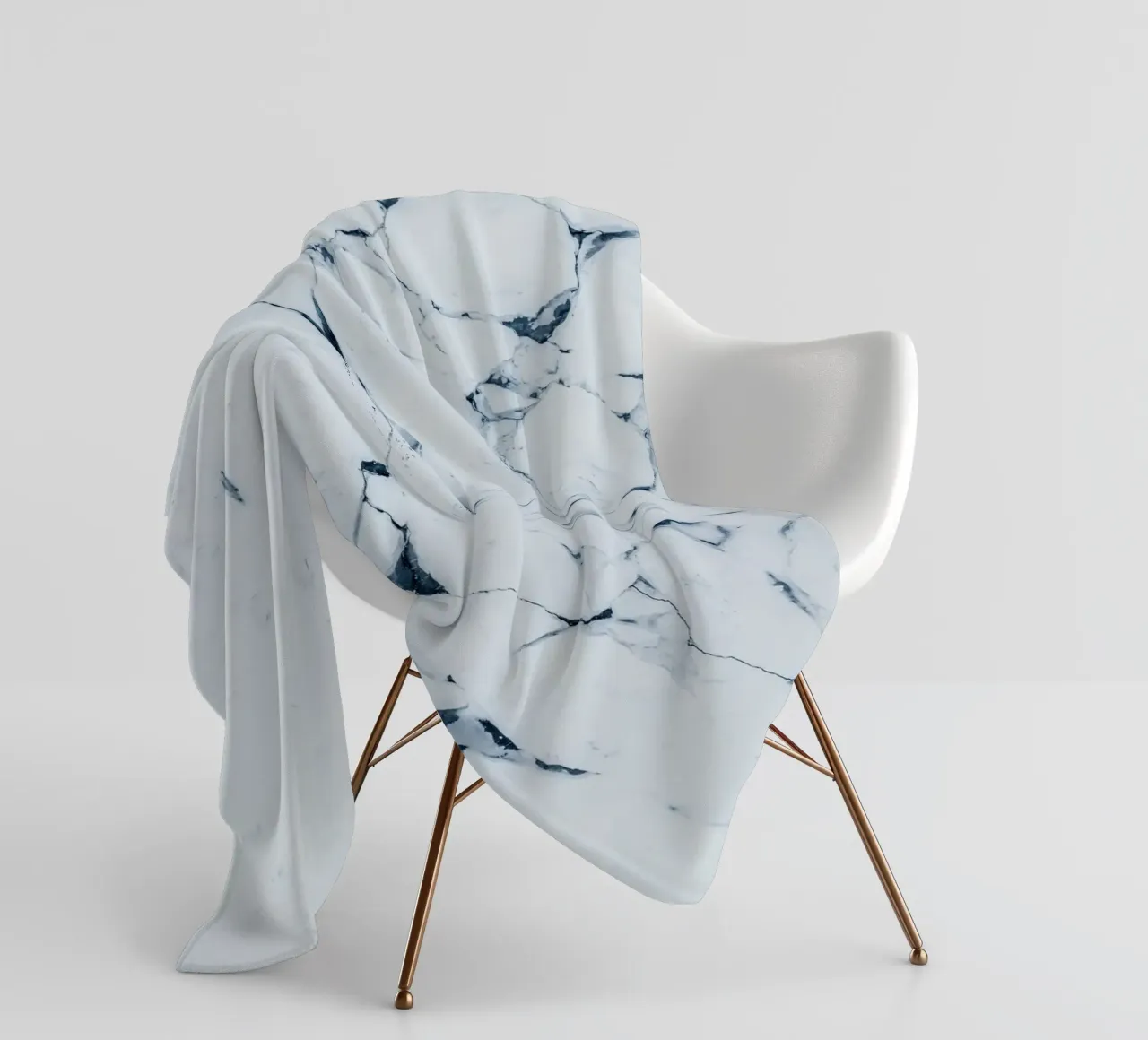Abstract ice design winter motif fleece blanket by Whole©