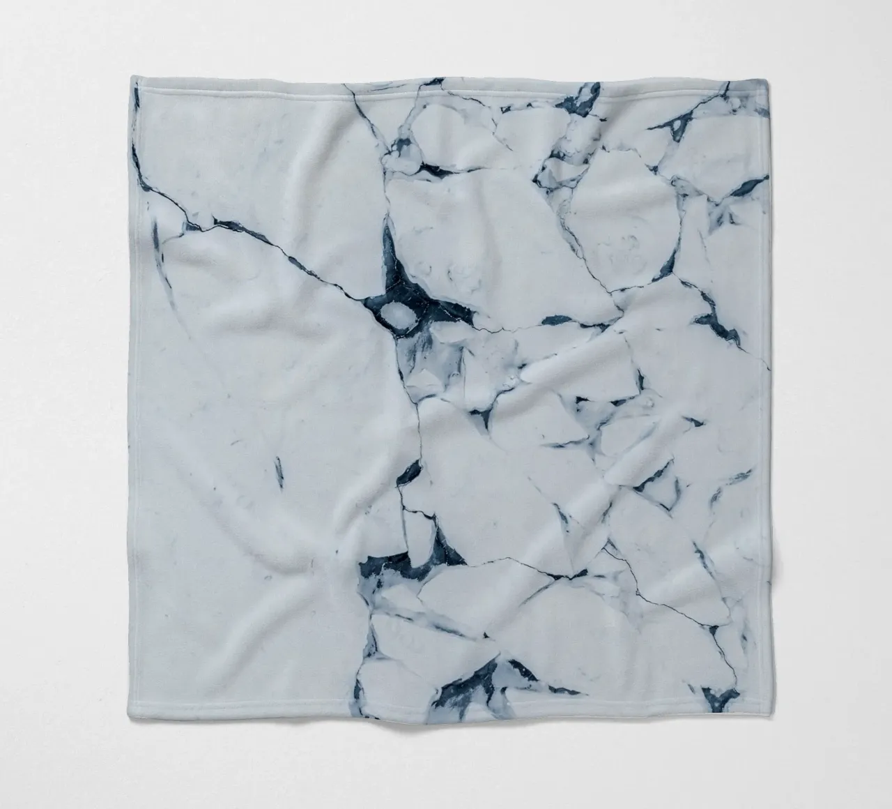 Abstract ice design winter motif fleece blanket by Whole©