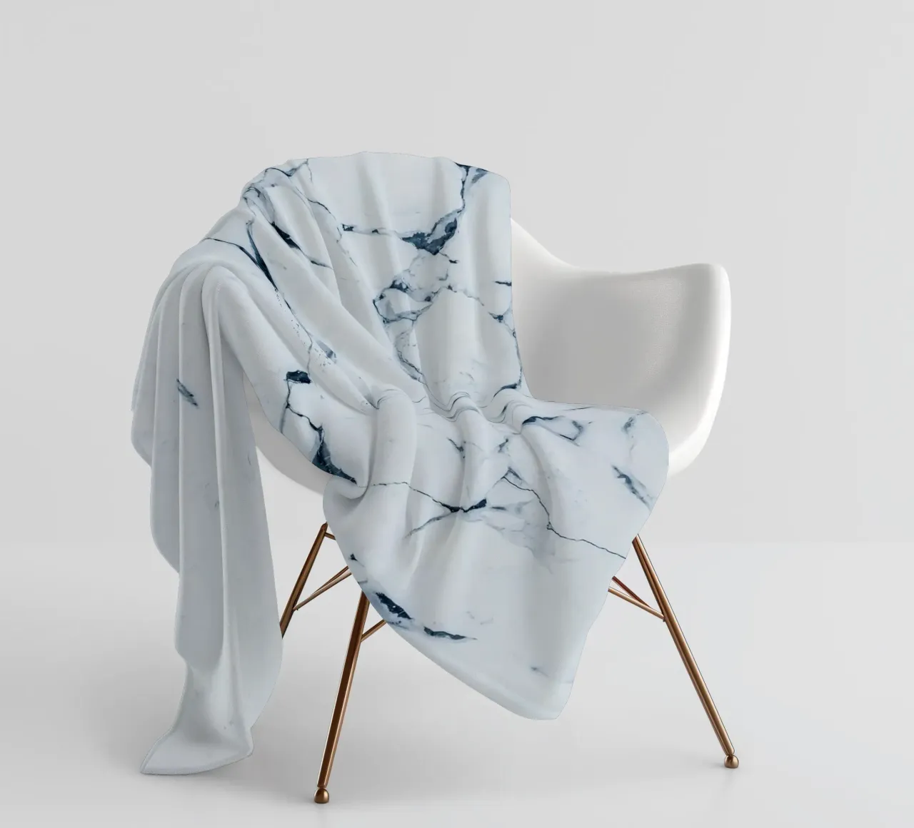 Abstract ice design winter motif fleece blanket by Whole©