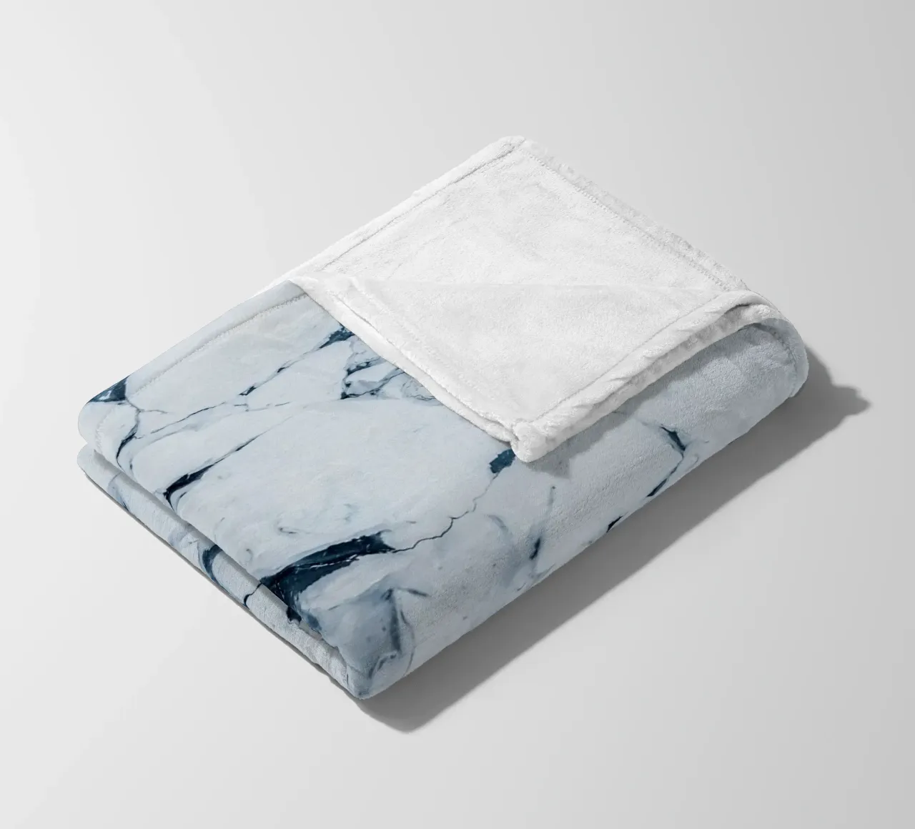 Abstract ice design winter motif fleece blanket by Whole©