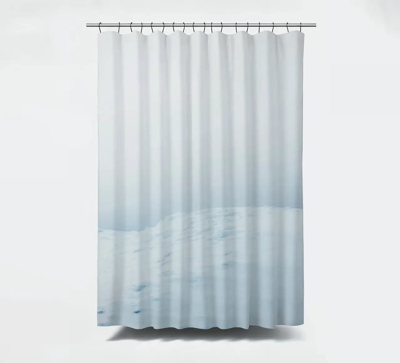 Minimalist winter landscape design shower curtain by Whole©