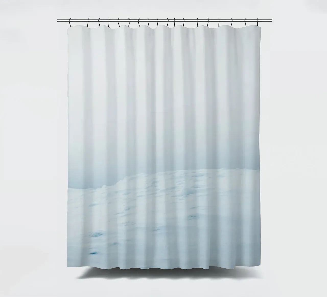 Minimalist winter landscape design shower curtain by Whole©