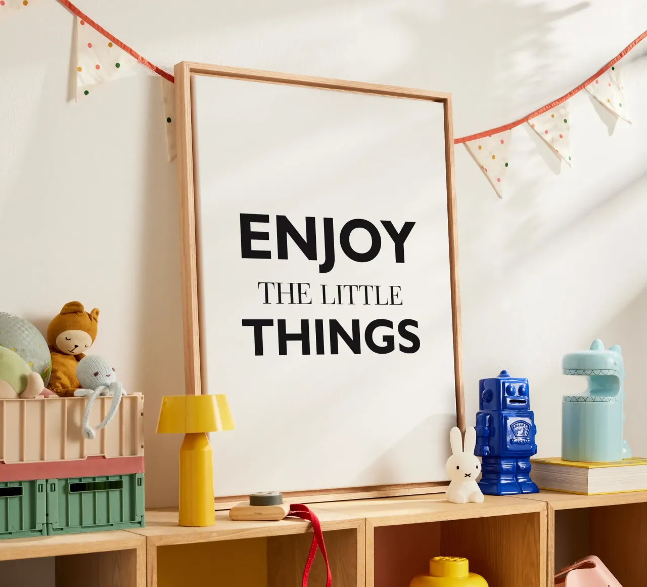 ENJOY THE LITTLE THINGS tela con Cornice a cassetta da Meridian Design