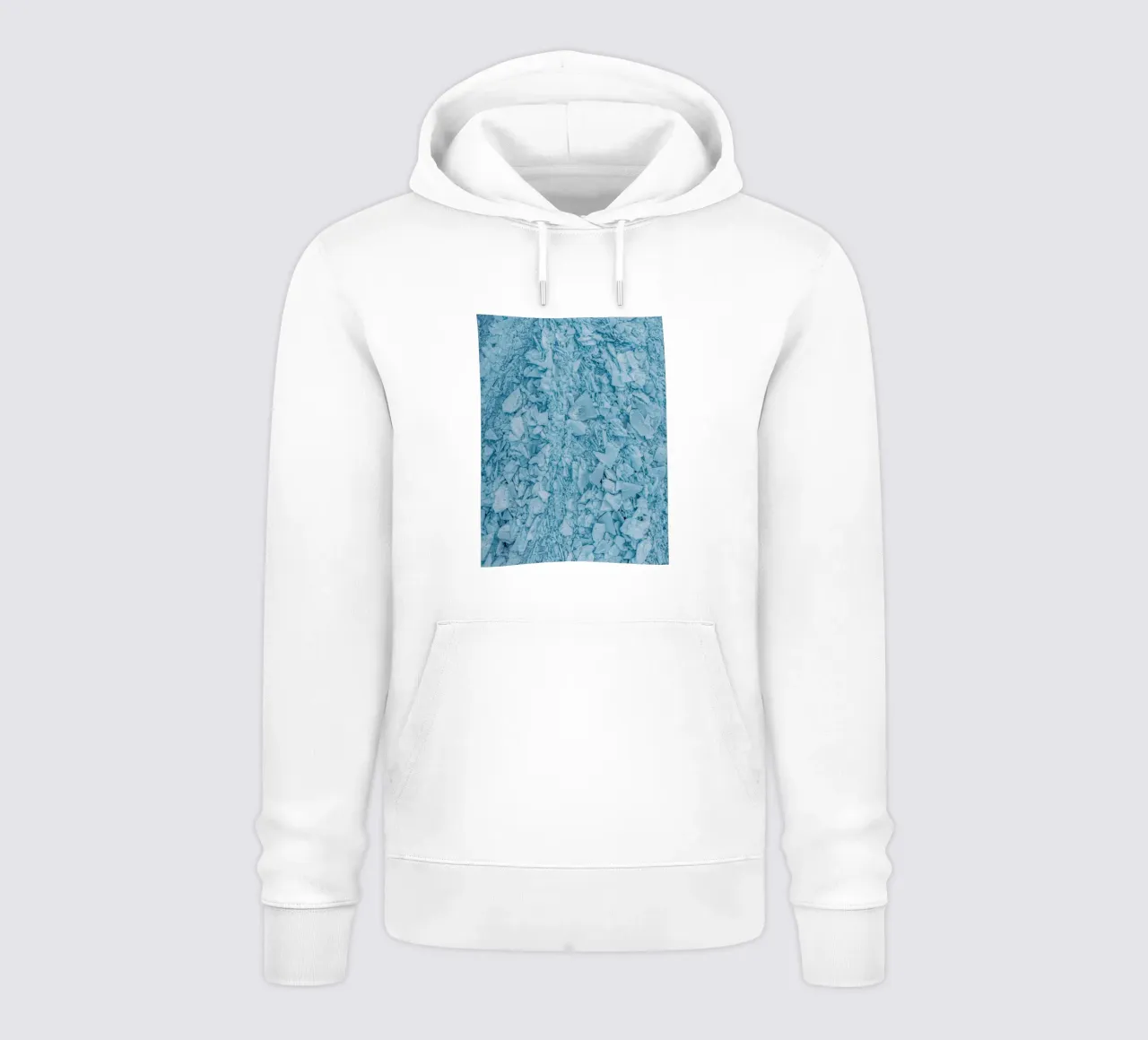 Strutture di ghiaccio blu Astratto felpa con cappuccio da Whole©