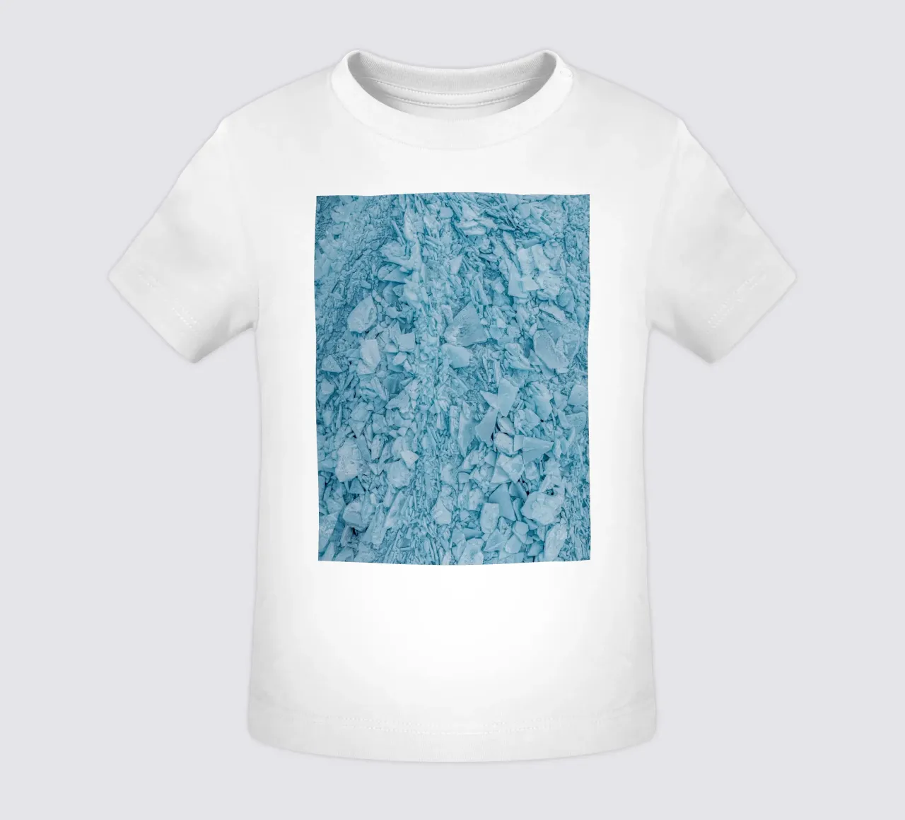 Blaues Eisstrukturen Abstrakt Baby T-Shirt von Whole©