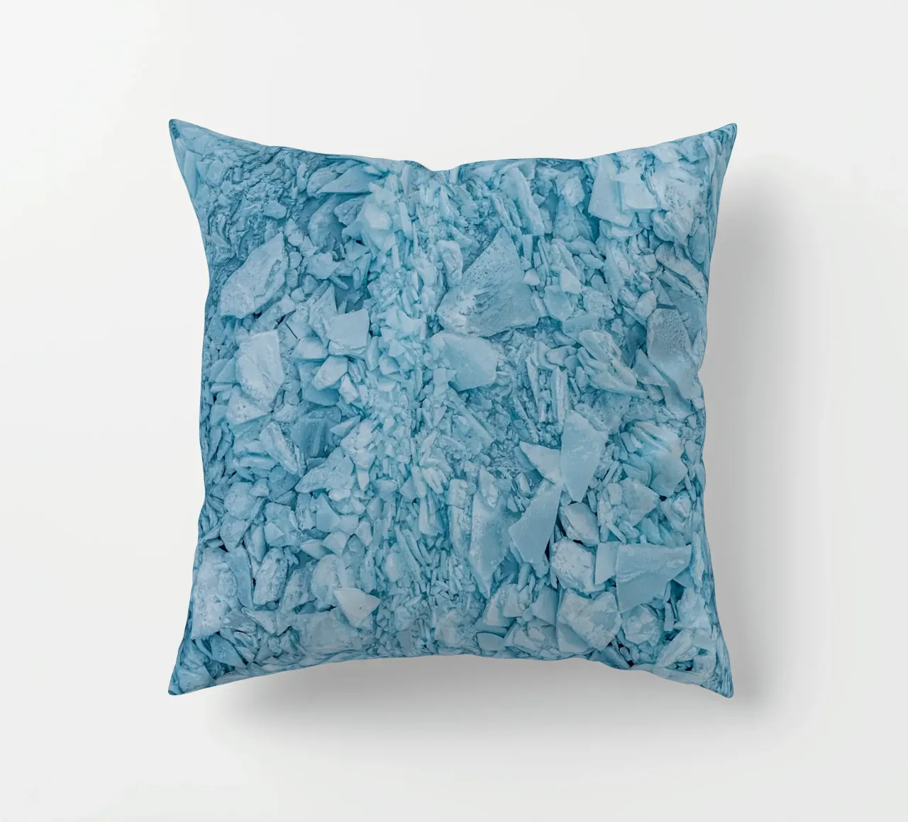 Strutture di ghiaccio blu Astratto cuscino da Whole©