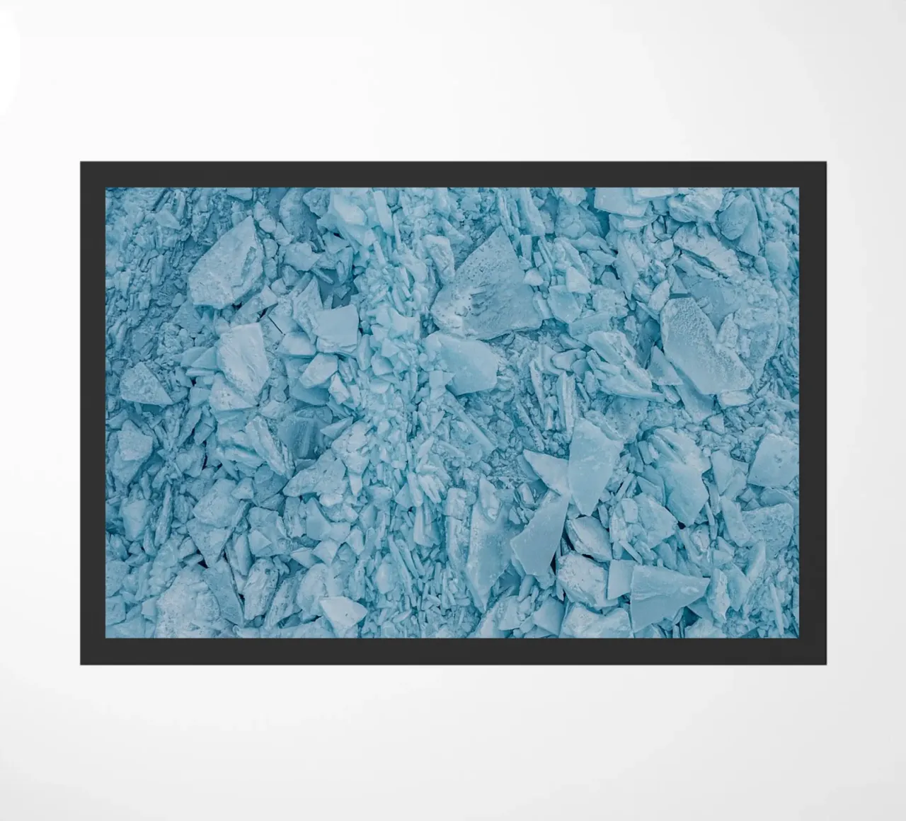Blue Ice Structures Abstract doormat by Whole©