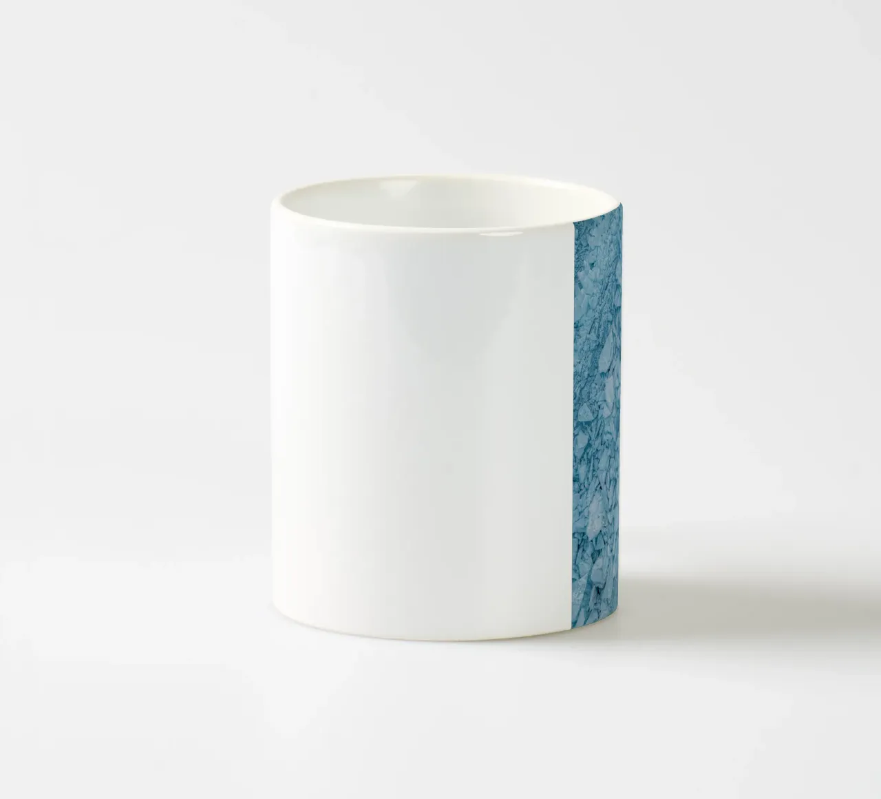 Strutture di ghiaccio blu Astratto tazza in ceramica da Whole©