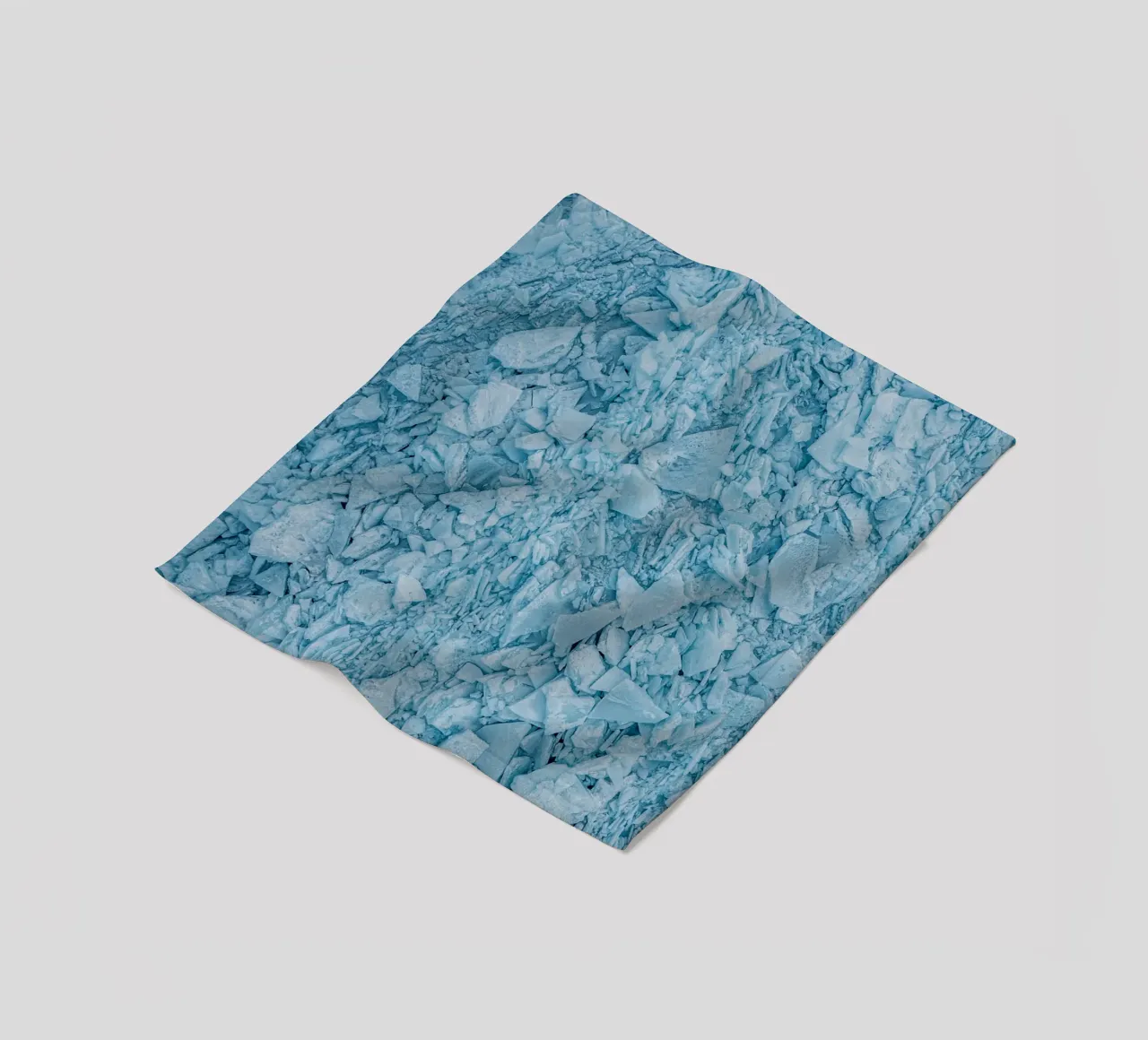 Blauw ijs structuren abstract fleecedeken van Whole©