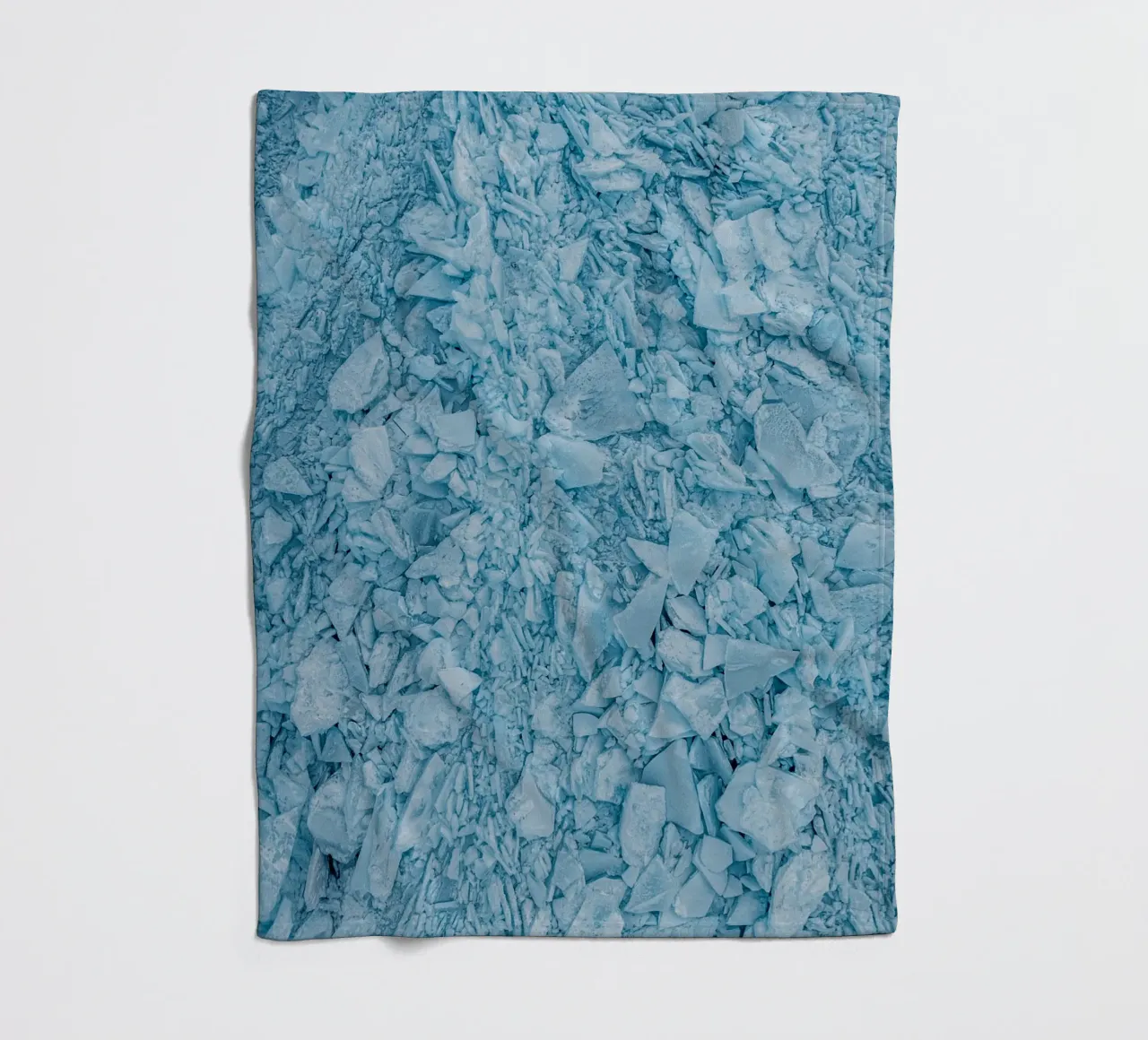Blauw ijs structuren abstract fleecedeken van Whole©