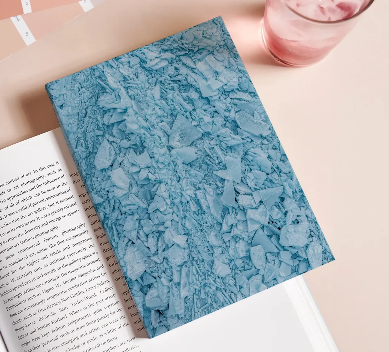 Blue Ice Structures Abstract notebook by Whole©